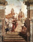TIEPOLO, Giovanni Domenico The Meeting of Anthony and Cleopatra oil